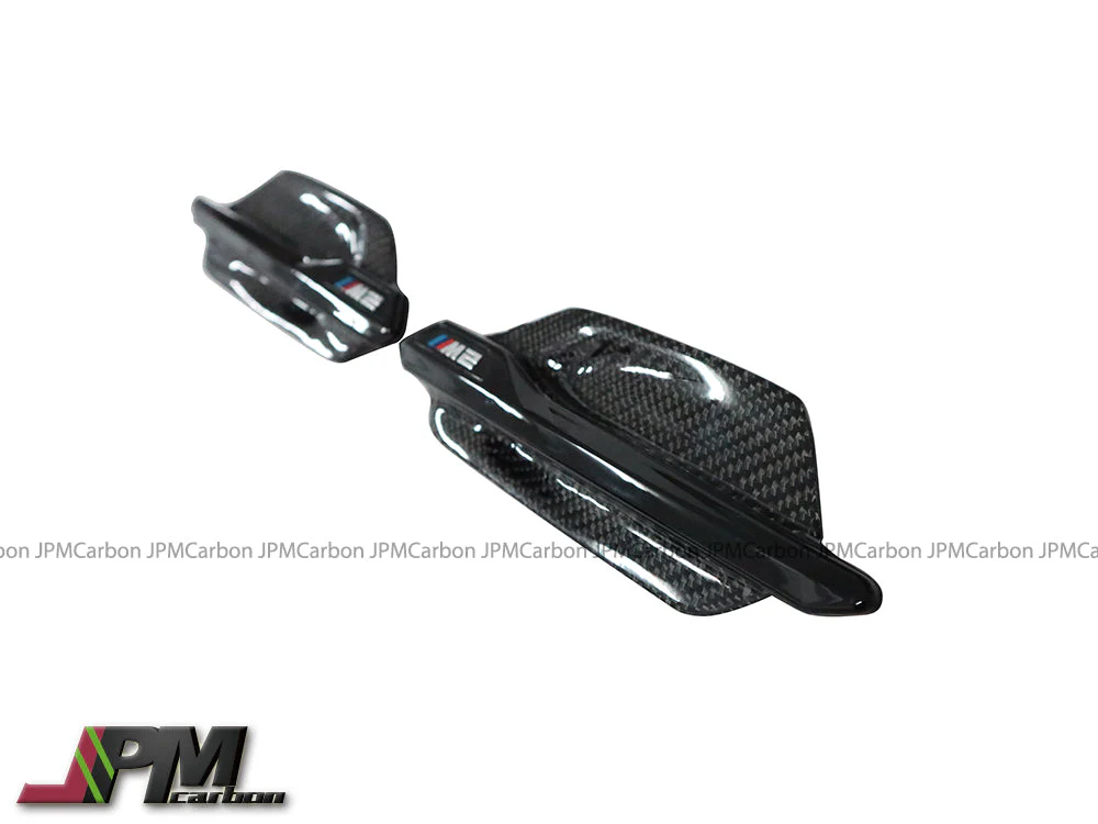 [JPMCarbon] Carbon Fiber Side Fender Replacement Vent Trim Grilles Fits For 2015-2021 BMW F87 M2 Only - Image 3
