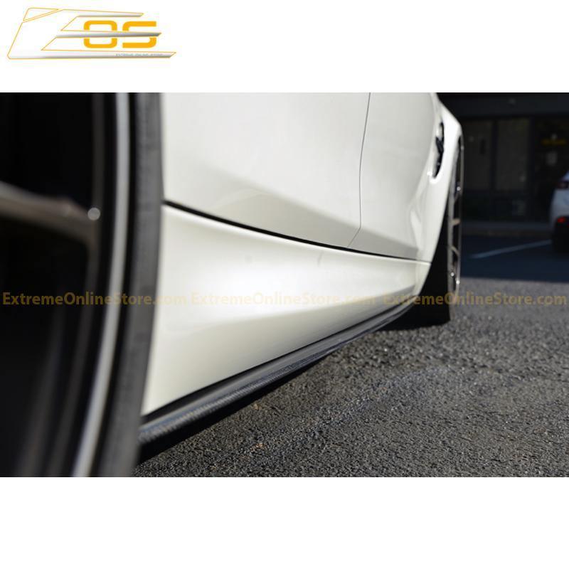 2014-20 BMW F80 M3 Carbon Fiber Side Skirts Rocker Panels - Image 4