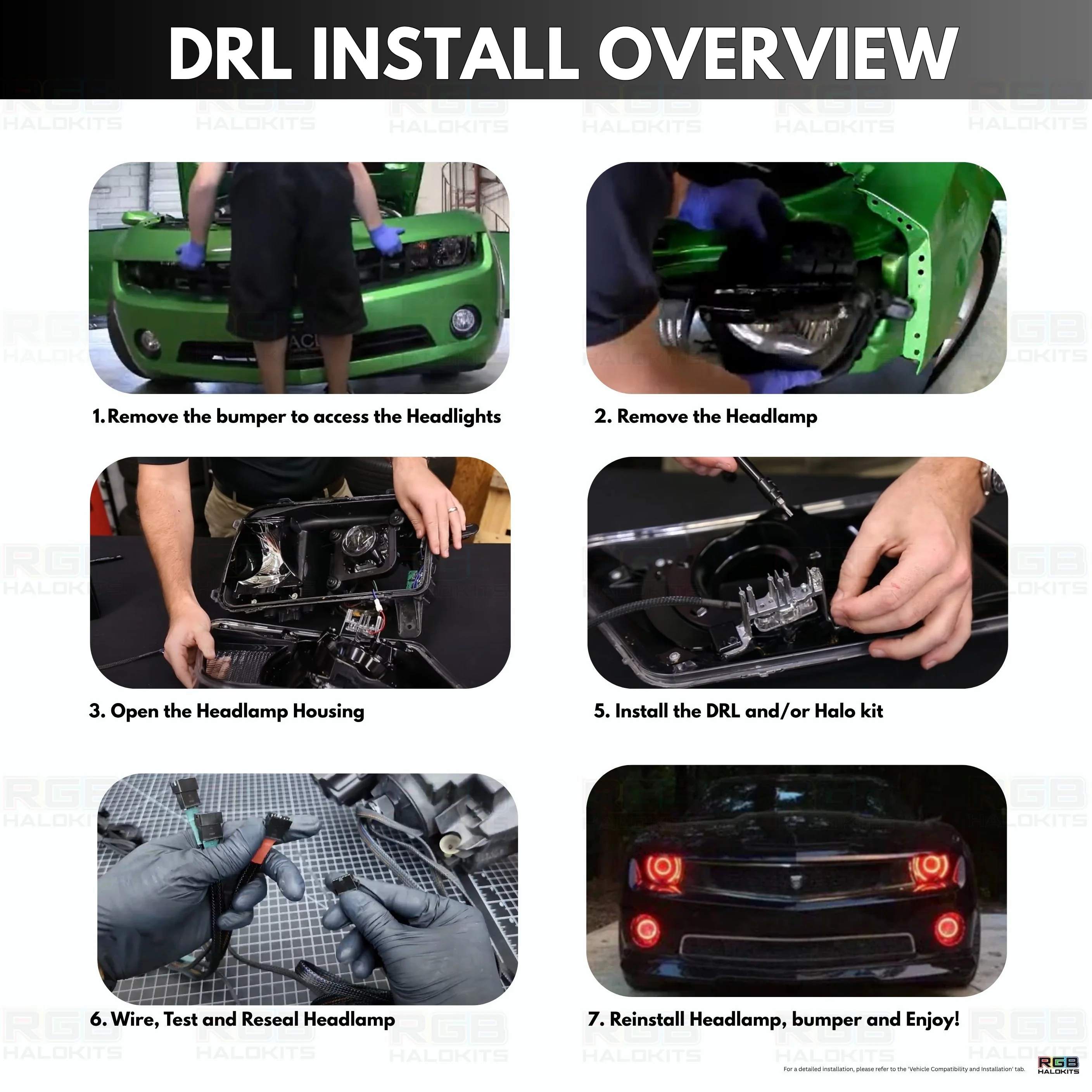 Chevrolet Camaro RS/SS RGBW DRL Boards (2010-2013) - Image 12
