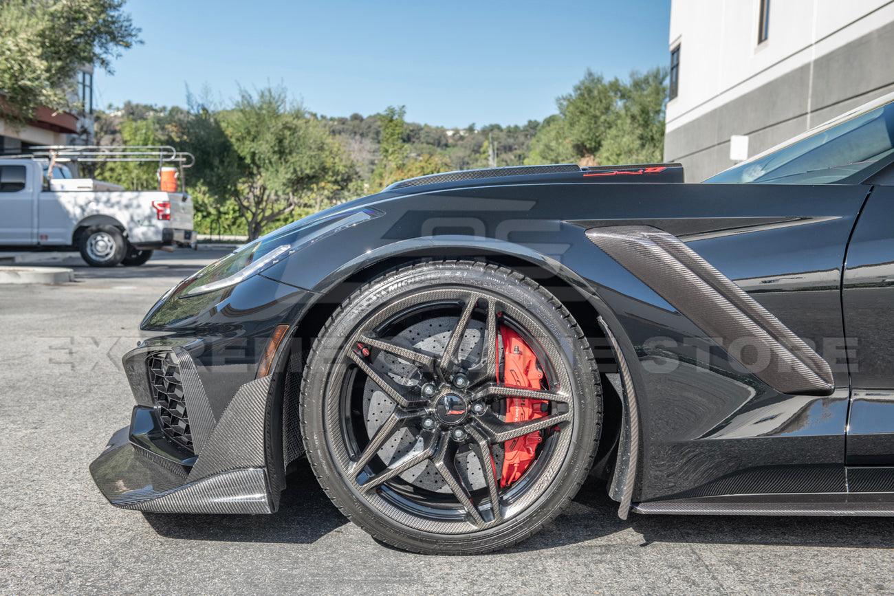 Chevrolet Corvette C7 ZR1 Carbon Fiber Front Lip Splitter & Side Winglet - Image 5
