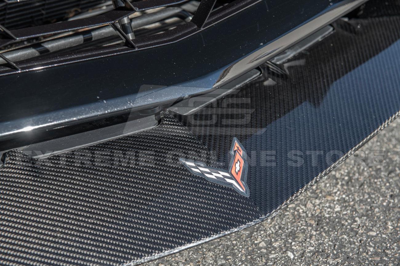 Chevrolet Corvette C7 ZR1 Carbon Fiber Front Lip Splitter & Side Winglet - Image 9