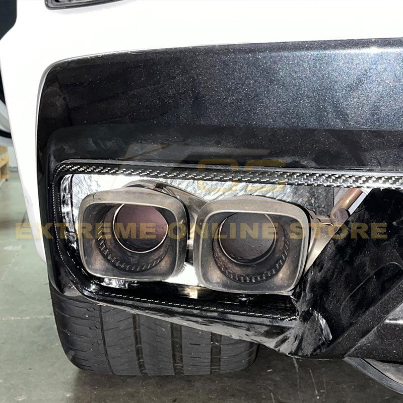 Corvette C8 Carbon Fiber Rear Diffuser Exhaust Bezel - Image 2