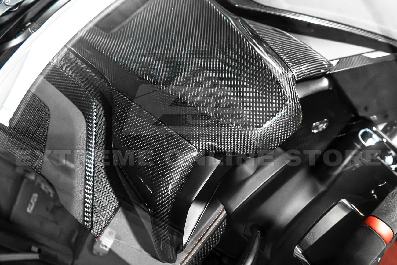 Chevrolet Corvette C8 Carbon Fiber Upper Dash Instrument Panel Full Cover Kit - Image 10