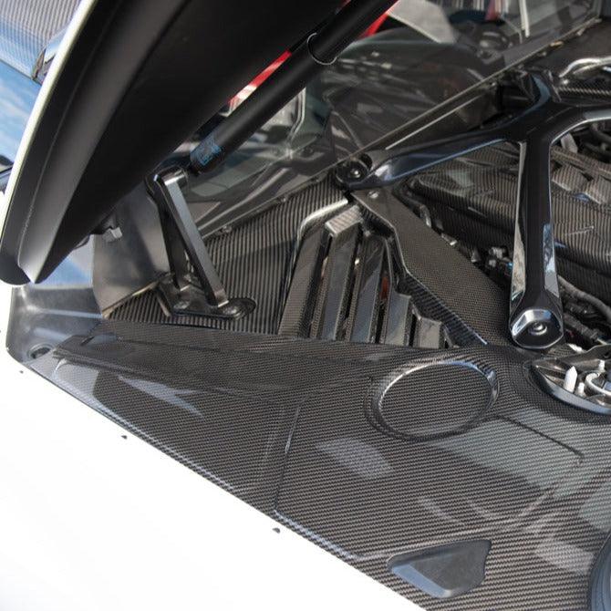 Chevrolet Corvette C8 Carbon Fiber Engine Bay Corner Vent Cover - Image 2