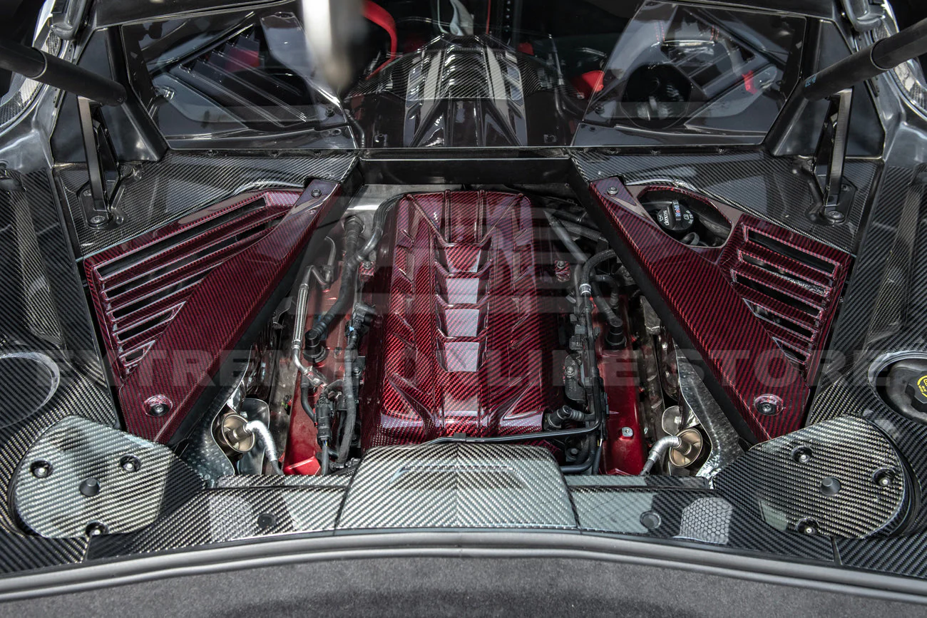 Corvette C8 Coupe Engine Cover W/ Bay Panel Insert - Image 19