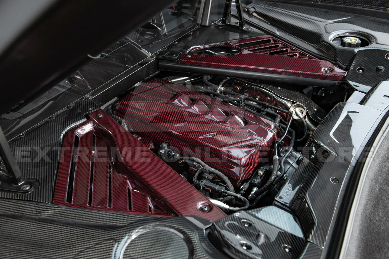Corvette C8 Coupe Engine Cover W/ Bay Panel Insert - Image 22