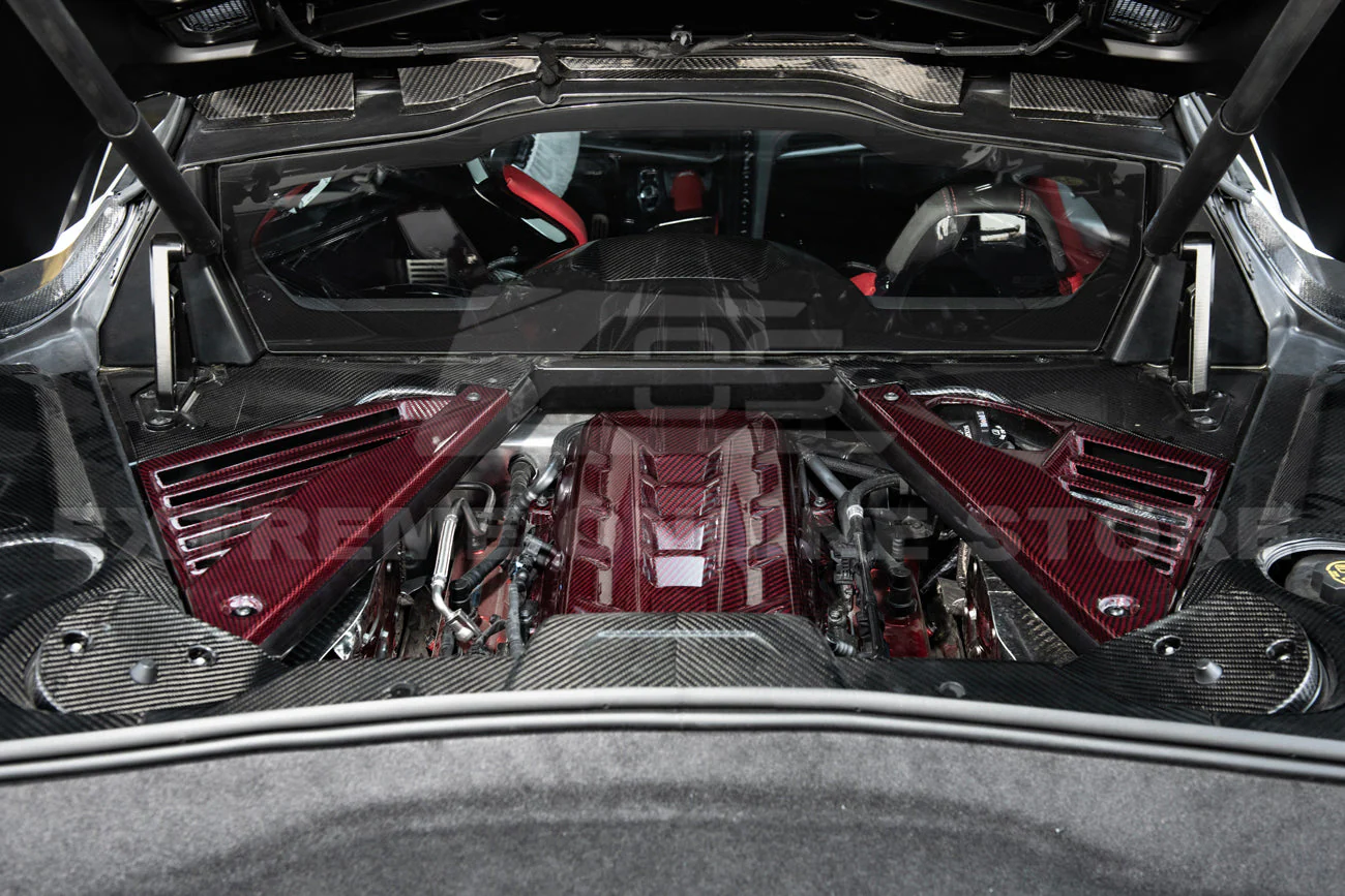 Corvette C8 Coupe Engine Cover W/ Bay Panel Insert - Image 23