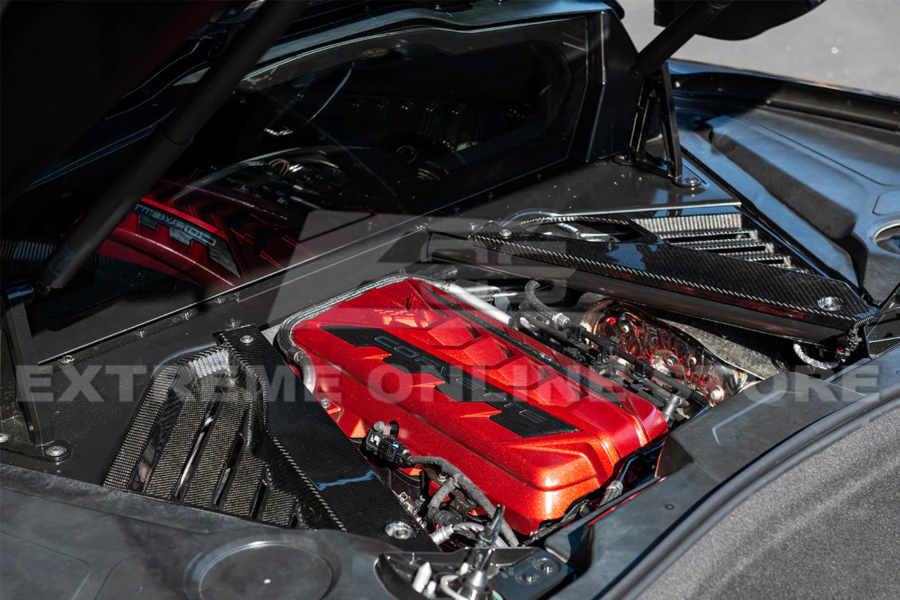 Corvette C8 Coupe Engine Cover W/ Bay Panel Insert - Image 8