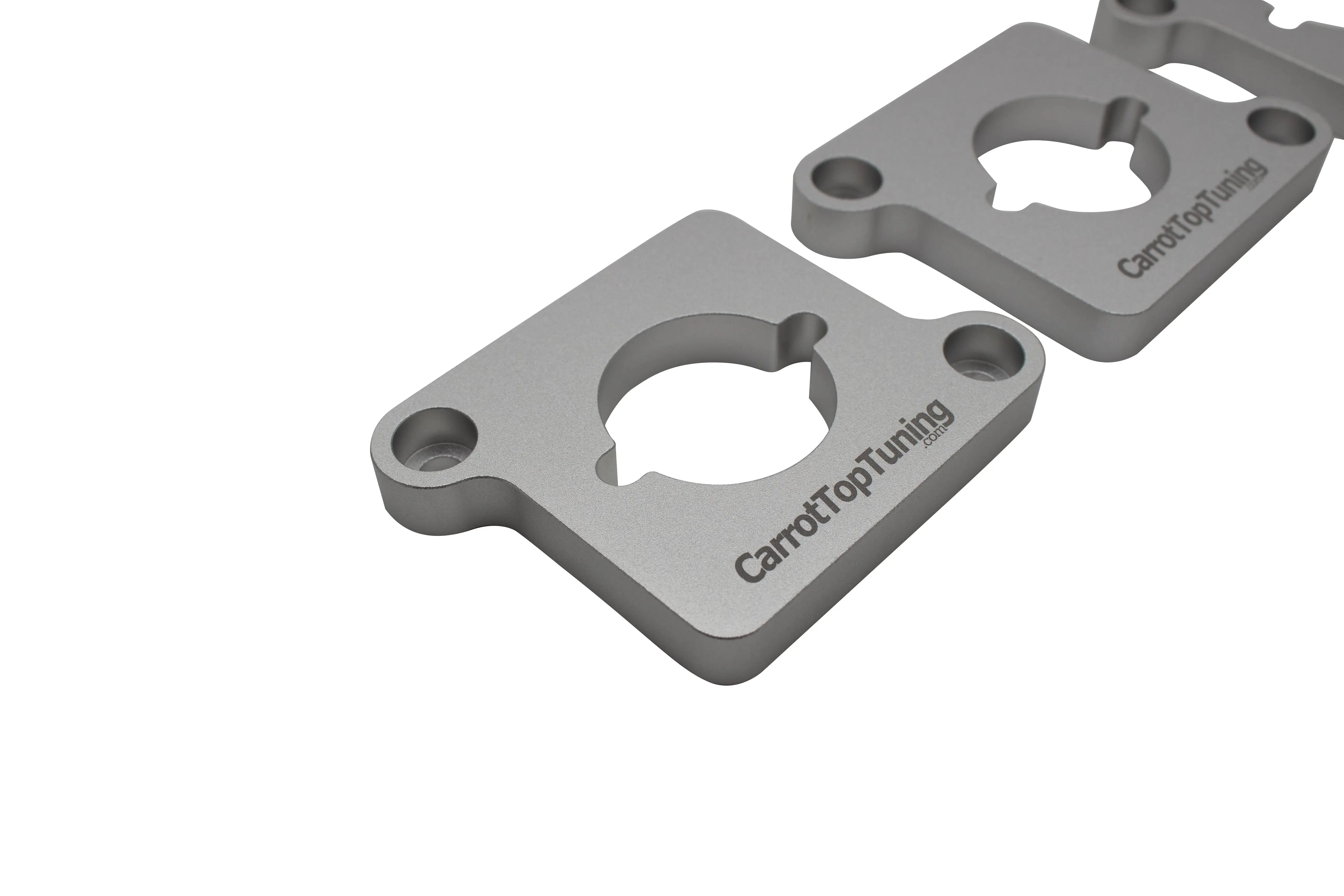 CNC Billet 1.8T to 2.0T / R8 Coil Pack Adapters Spacers VW GTI JETTA GOLF PASSAT | AUDI A4 A6 TT | Silver - Image 2