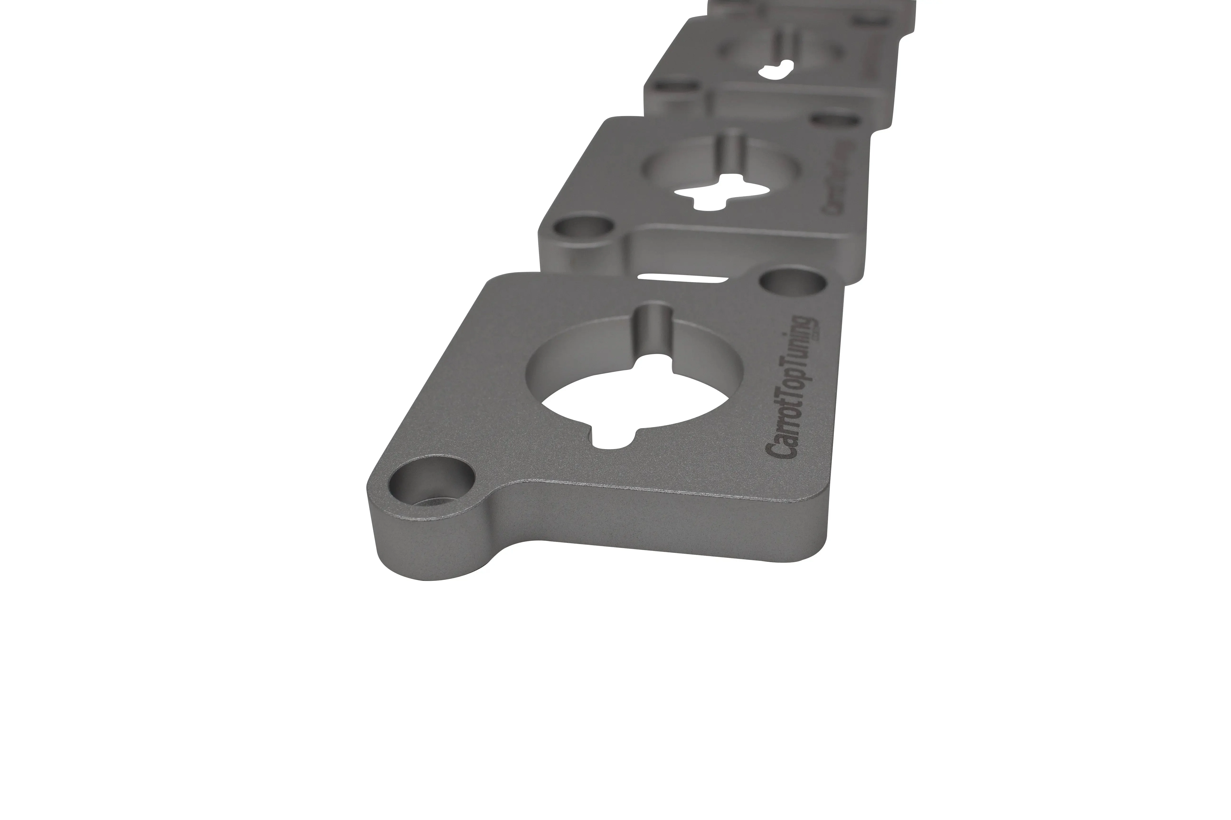 CNC Billet 1.8T to 2.0T / R8 Coil Pack Adapters Spacers VW GTI JETTA GOLF PASSAT | AUDI A4 A6 TT | Silver - Image 3
