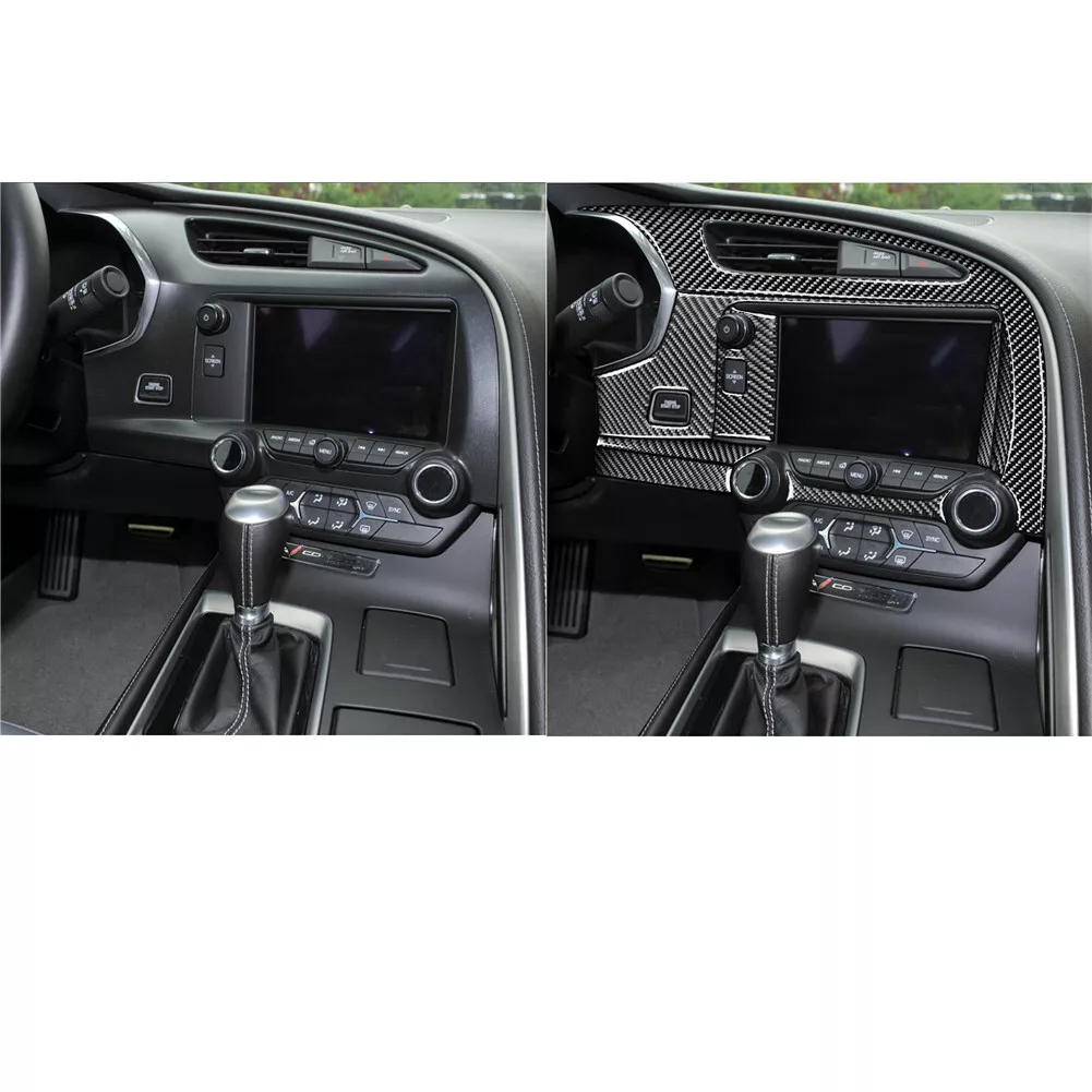 CORVETTE 14-19 CARBON FIBER DASH BOARD FULL TRIM SET - Image 3