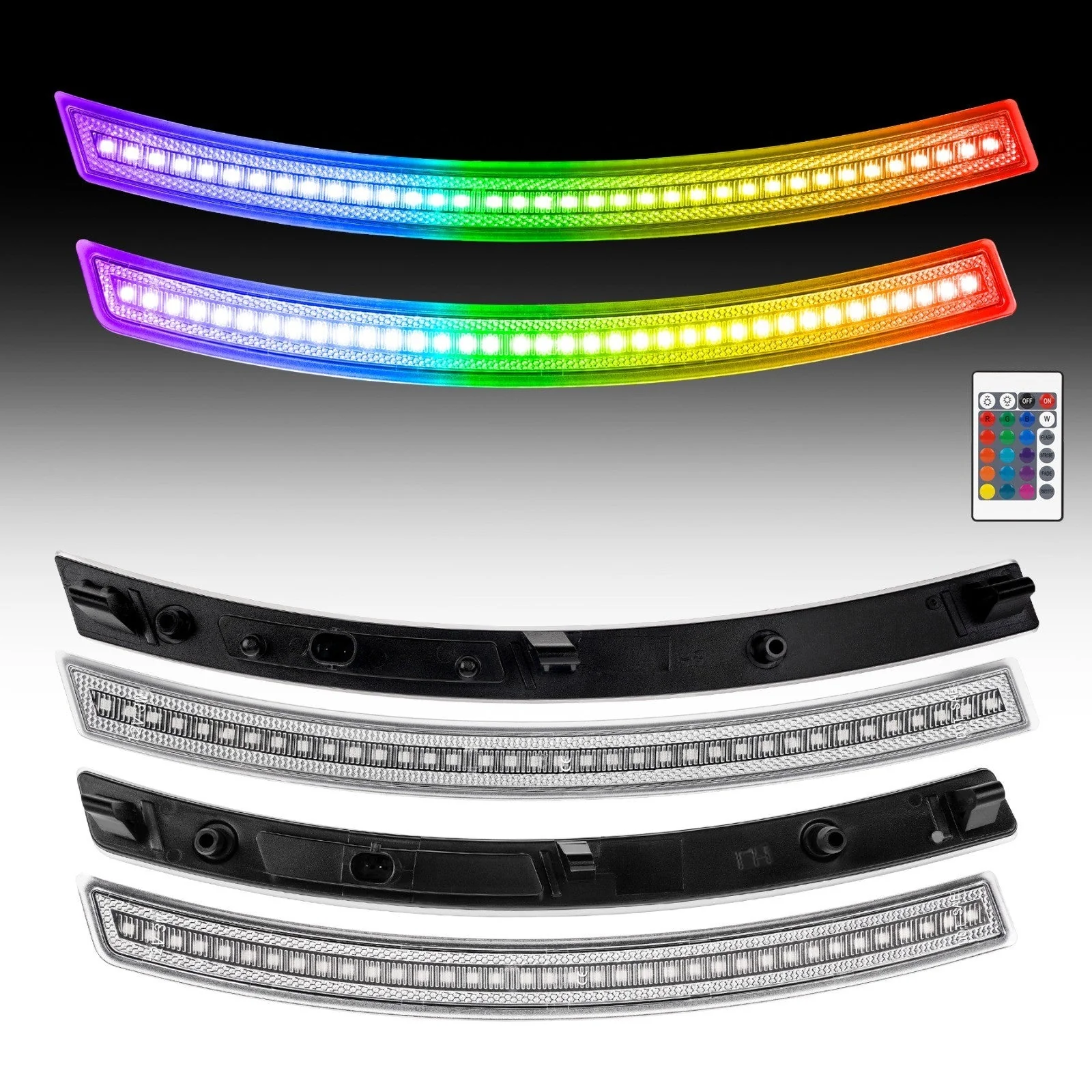 CORVETTE 14-19 FRONT/REAR RGB DYNAMIC LED SIDE MARKERS w/ REMOTE - Image 9
