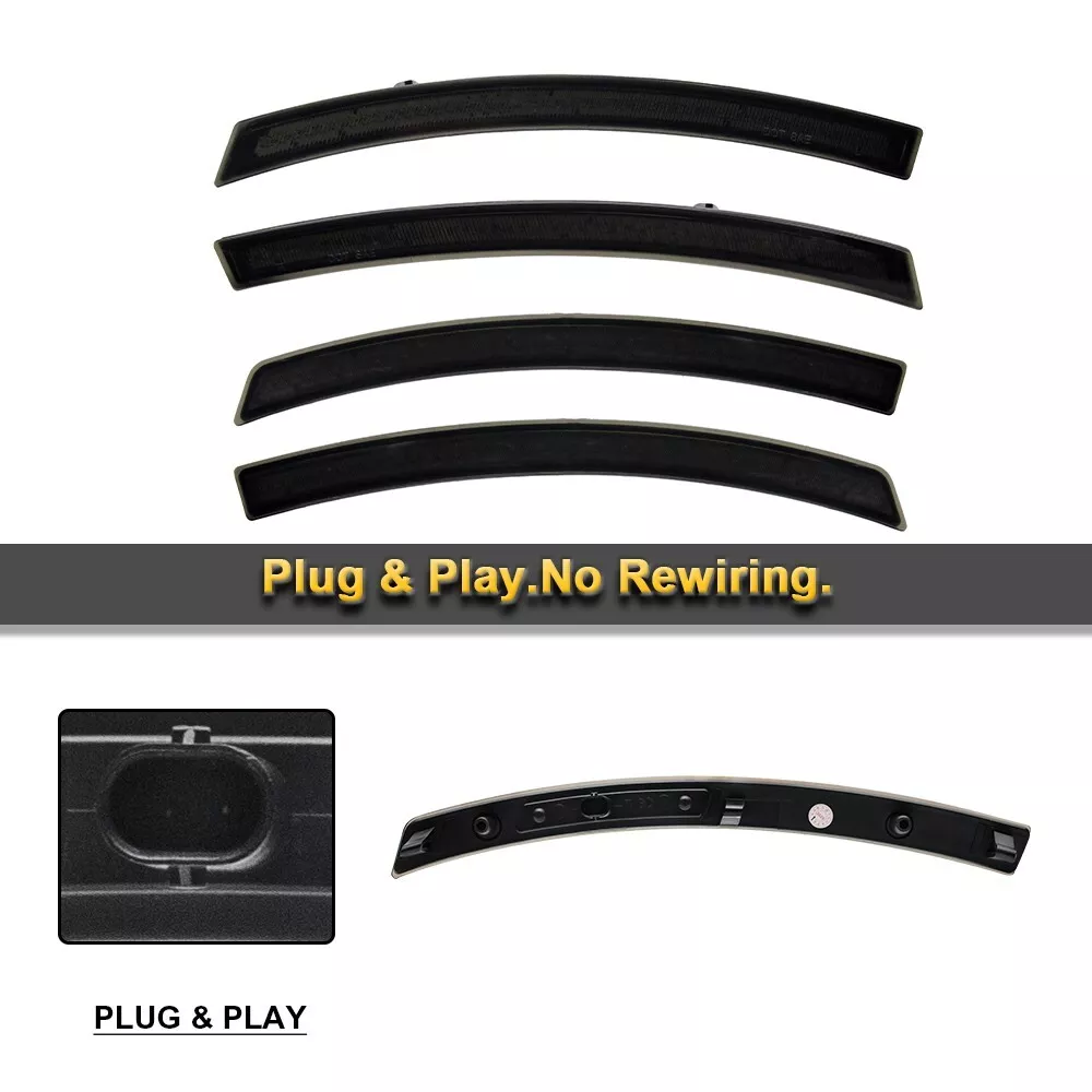CORVETTE 14-19 FRONT/REAR SMOKED LED SIDE MARKERS - Image 3