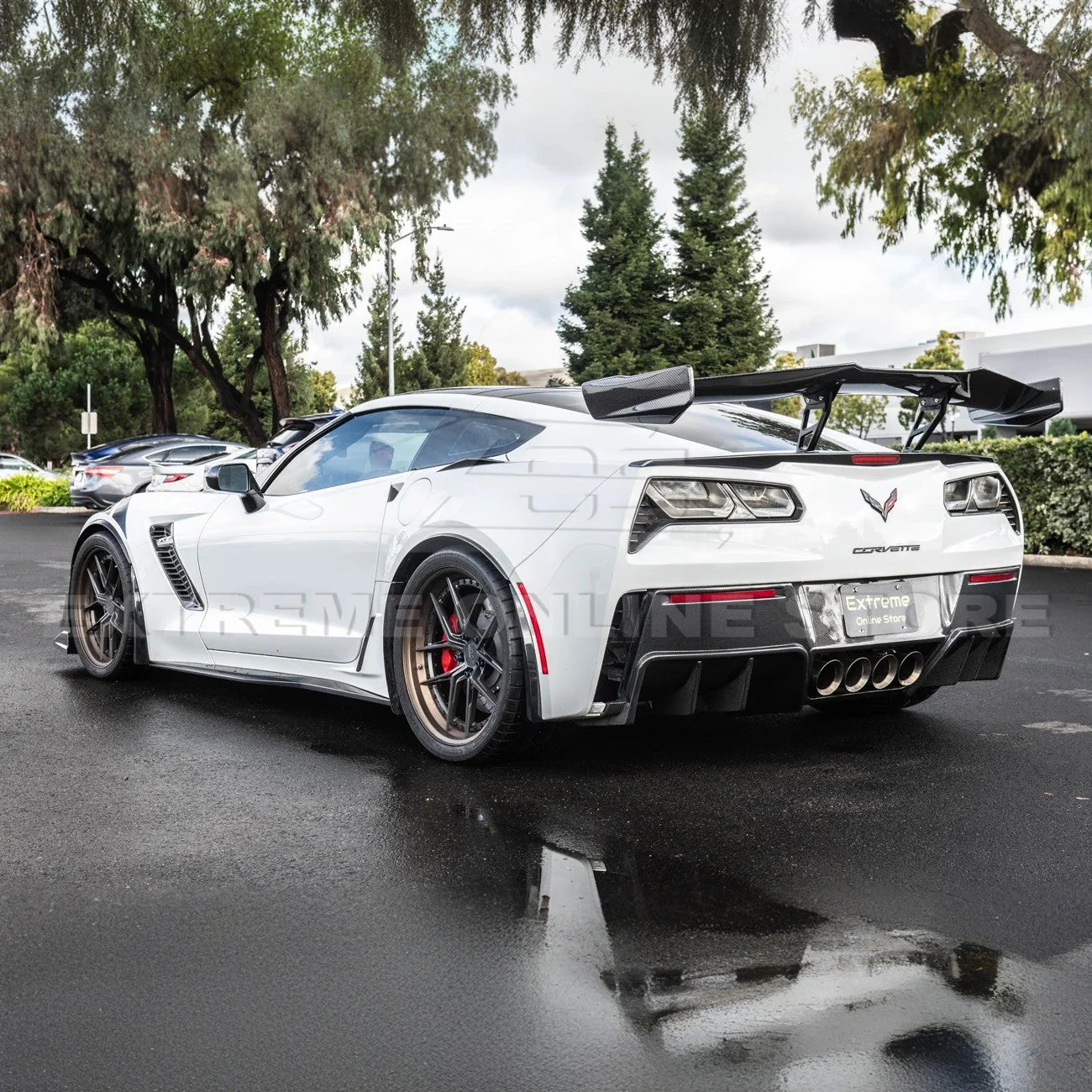 Corvette C7 ZR1 ZTK Conversion Rear Spoiler High Wing - Image 45