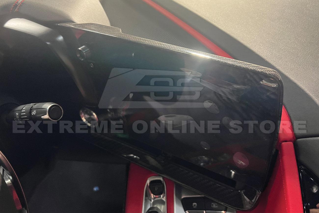 Corvette C8 Carbon Fiber Radio GPS Navigation Screen Cover - Image 9