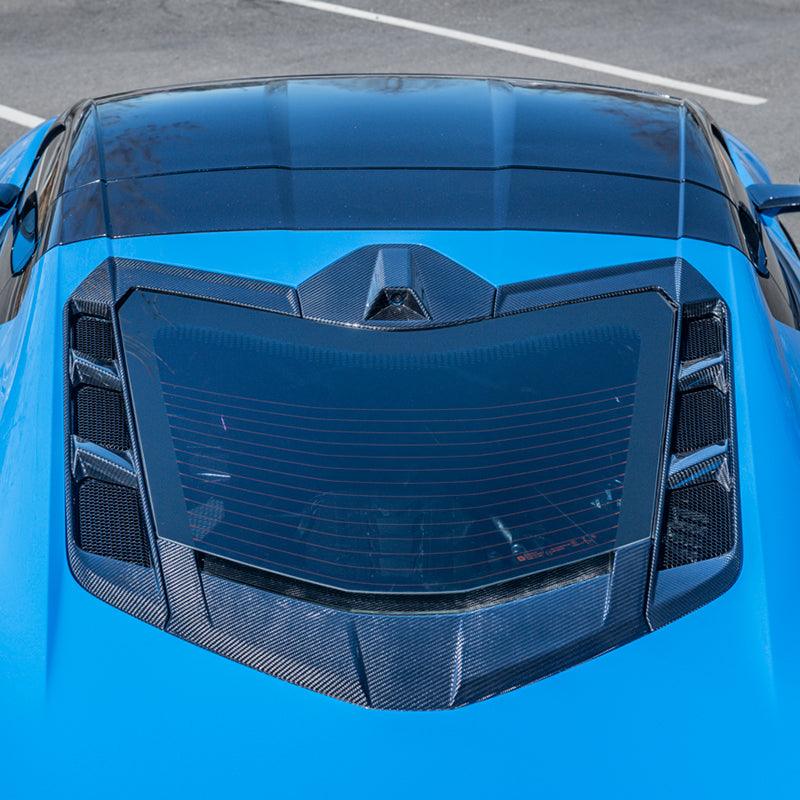 Corvette C8 Coupe Carbon Fiber Rear Window Trim - Image 3