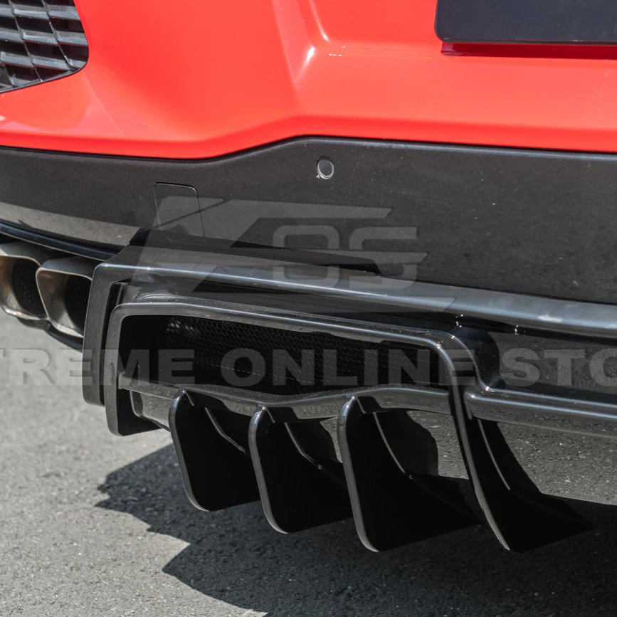 Corvette C8 Rear Bumper Add-On Diffuser Splitter Lip - Image 14