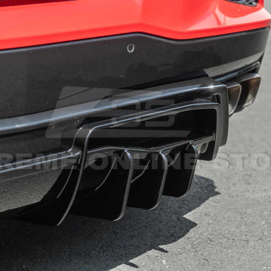 Corvette C8 Rear Bumper Add-On Diffuser Splitter Lip - Image 16