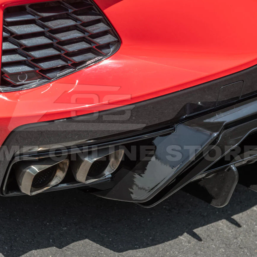 Corvette C8 Rear Bumper Add-On Diffuser Splitter Lip - Image 17