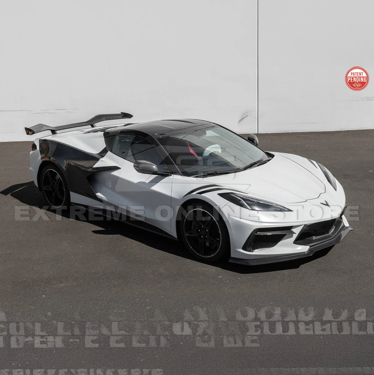 Z06 Conversion Corvette C8 All Model DRY CARBON FIBER Rear High Wing - Image 11