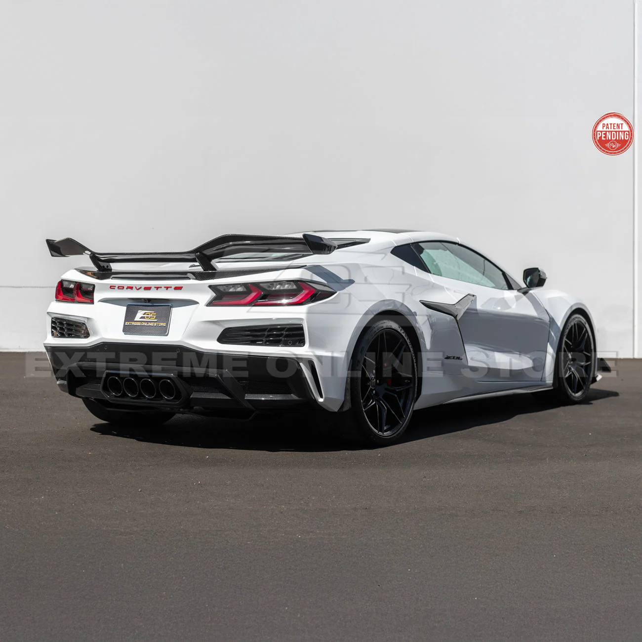 Z06 Conversion Corvette C8 All Model DRY CARBON FIBER Rear High Wing - Image 30