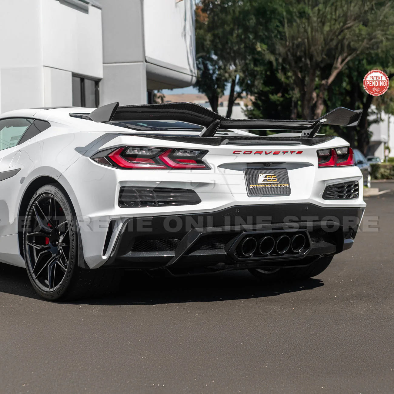 Z06 Conversion Corvette C8 All Model DRY CARBON FIBER Rear High Wing - Image 35