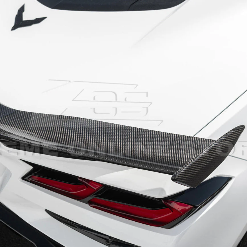 Z06 Conversion Corvette C8 All Model DRY CARBON FIBER Rear High Wing - Image 41