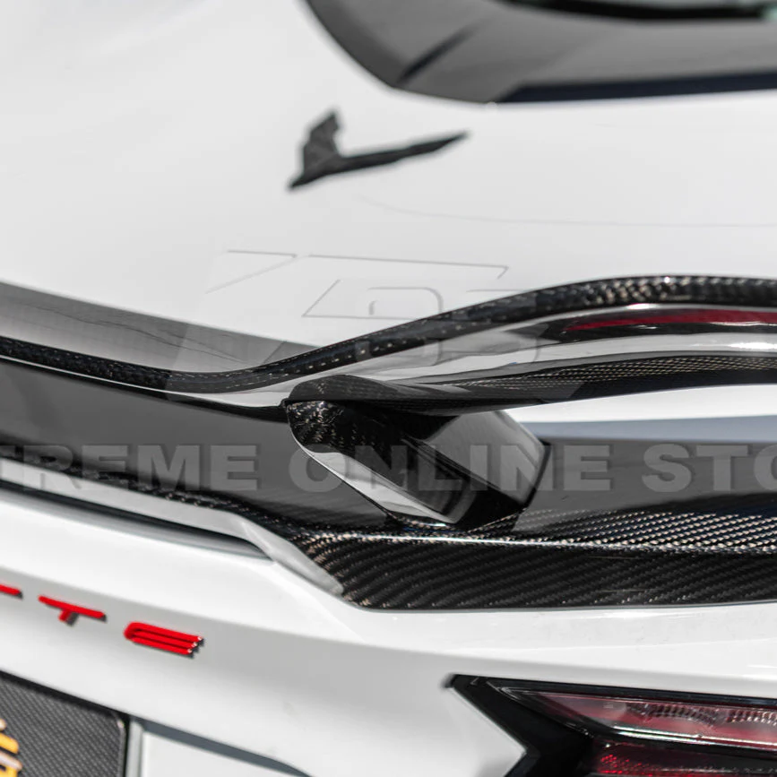 Z06 Conversion Corvette C8 All Model DRY CARBON FIBER Rear High Wing - Image 44