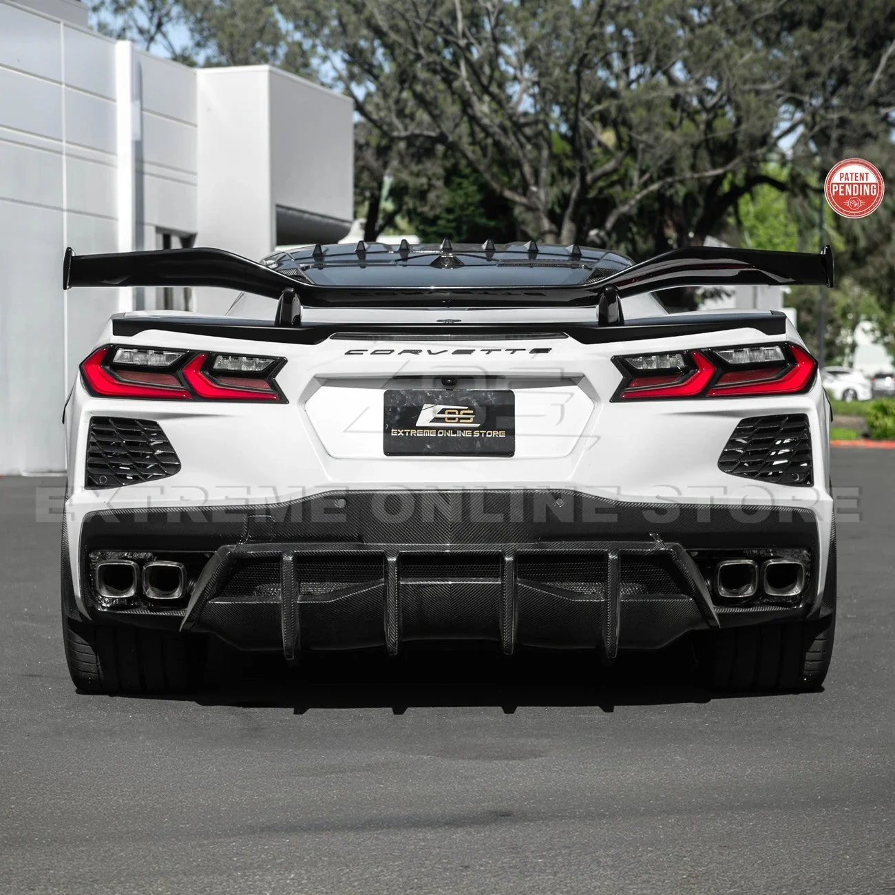 Z06 Conversion Corvette C8 All Model DRY CARBON FIBER Rear High Wing - Image 68