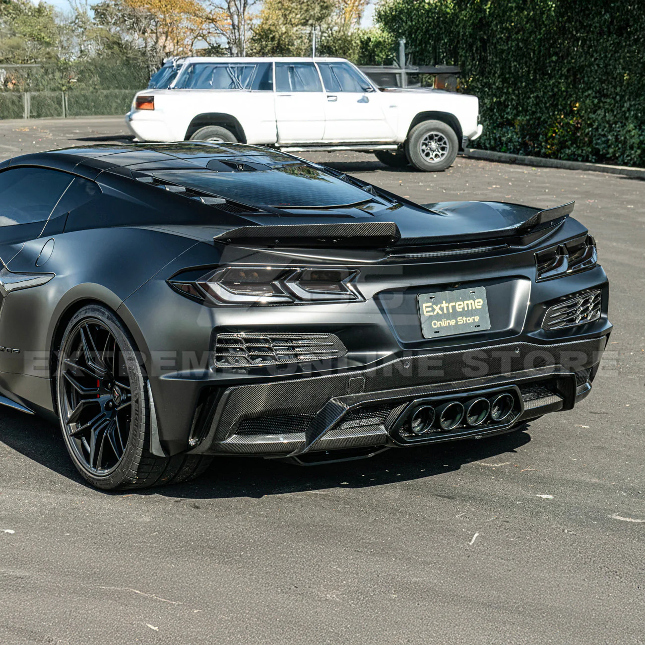 Corvette C8 Z06 DRY CARBON FIBER Wicker-bill Extension Winglets - Image 8