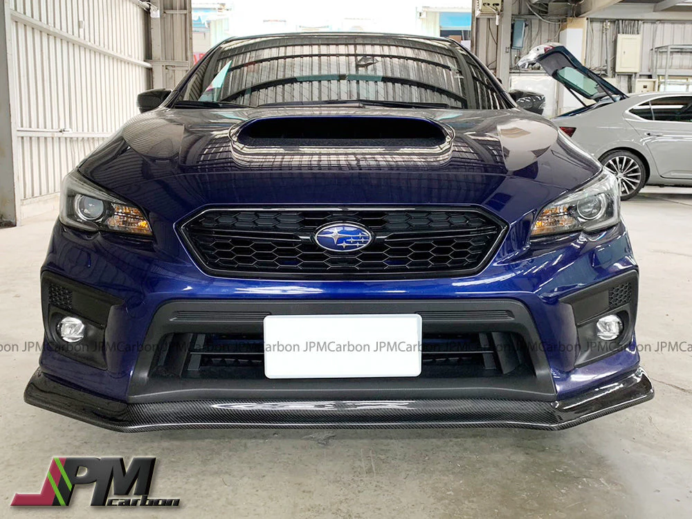 [JPMCarbon] CS Style Carbon Fiber Front Bumper Add-on Lip Fits For 2018-2021 Subaru WRX / STI Only - Image 2