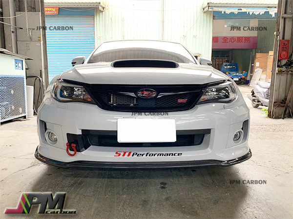 [JPMCarbon] CS2 Style Carbon Fiber Front Bumper Add-on Lip Fits For 2011-2014 Subaru WRX STI GVF - Image 4