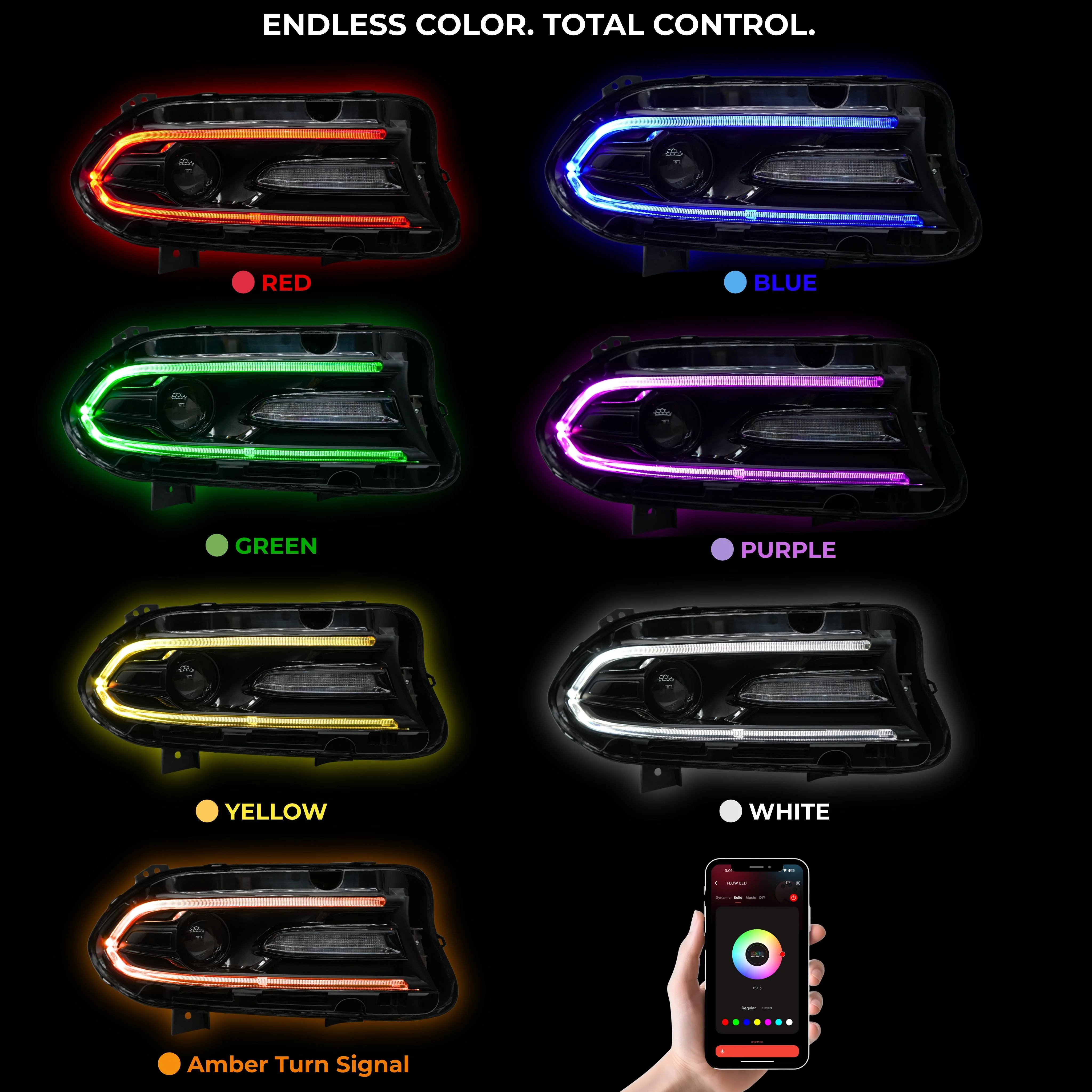 Dodge Charger RGBWA DRL Boards (2015-2023) - Image 4