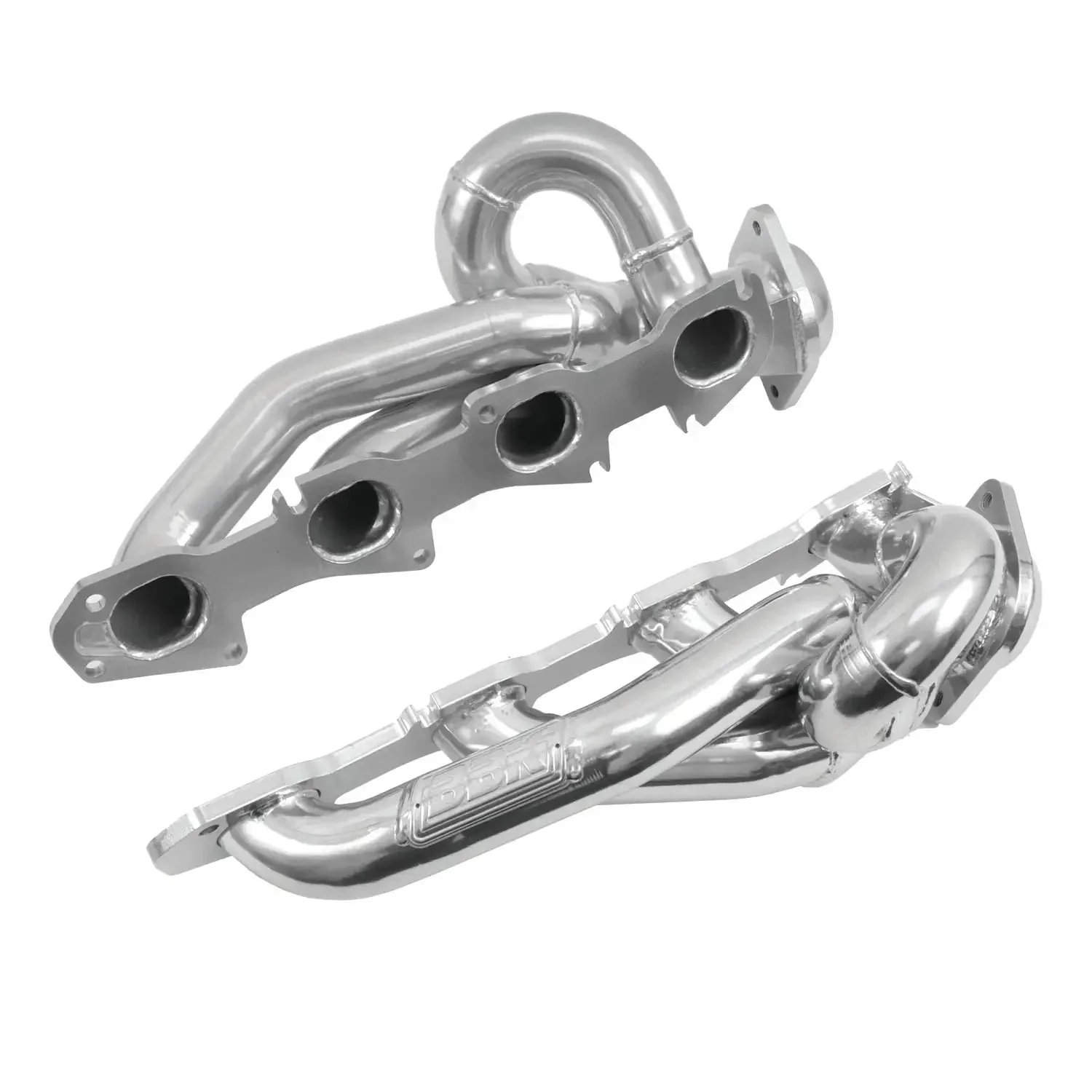 Dodge Ram 1500 Truck 5.7 Hemi 1-3/4 Shorty Exhaust Headers Polished Silver Ceramic 09-18 - Image 2