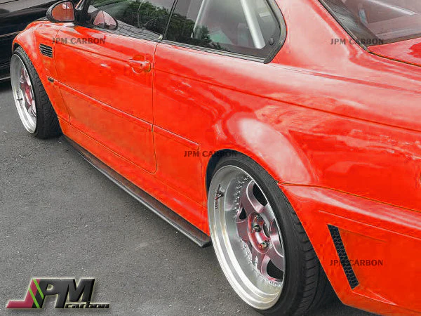 [JPMCarbon] DP Style Carbon Fiber Side Skirt Add-on Lip Fits For 2001-2006 BMW E46 M3 Only - Image 2