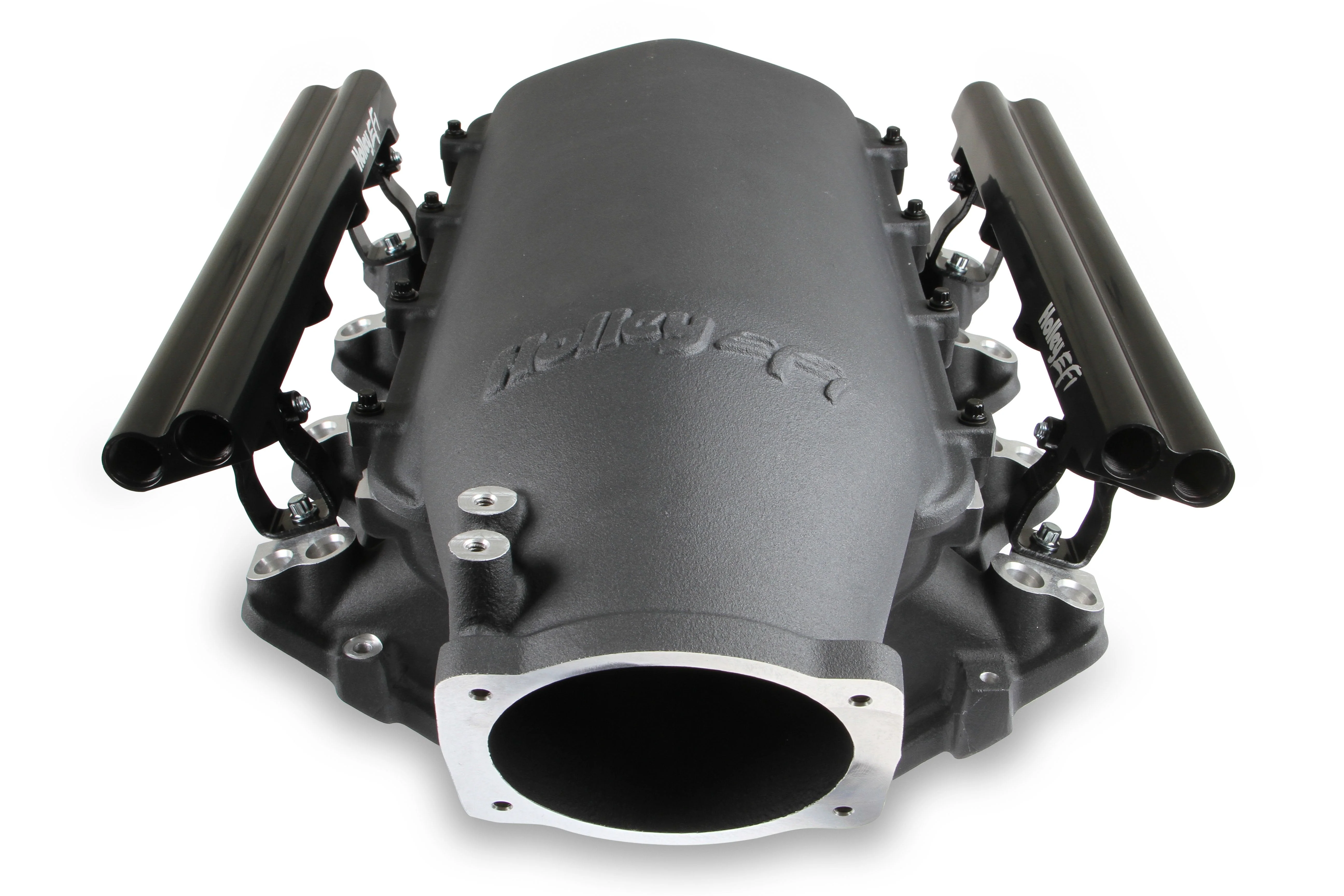 Dual Fuel Injector Lo-Ram EFI Intake Manifold Kit GM LS1/LS2/LS6 - Black Finish - Image 4