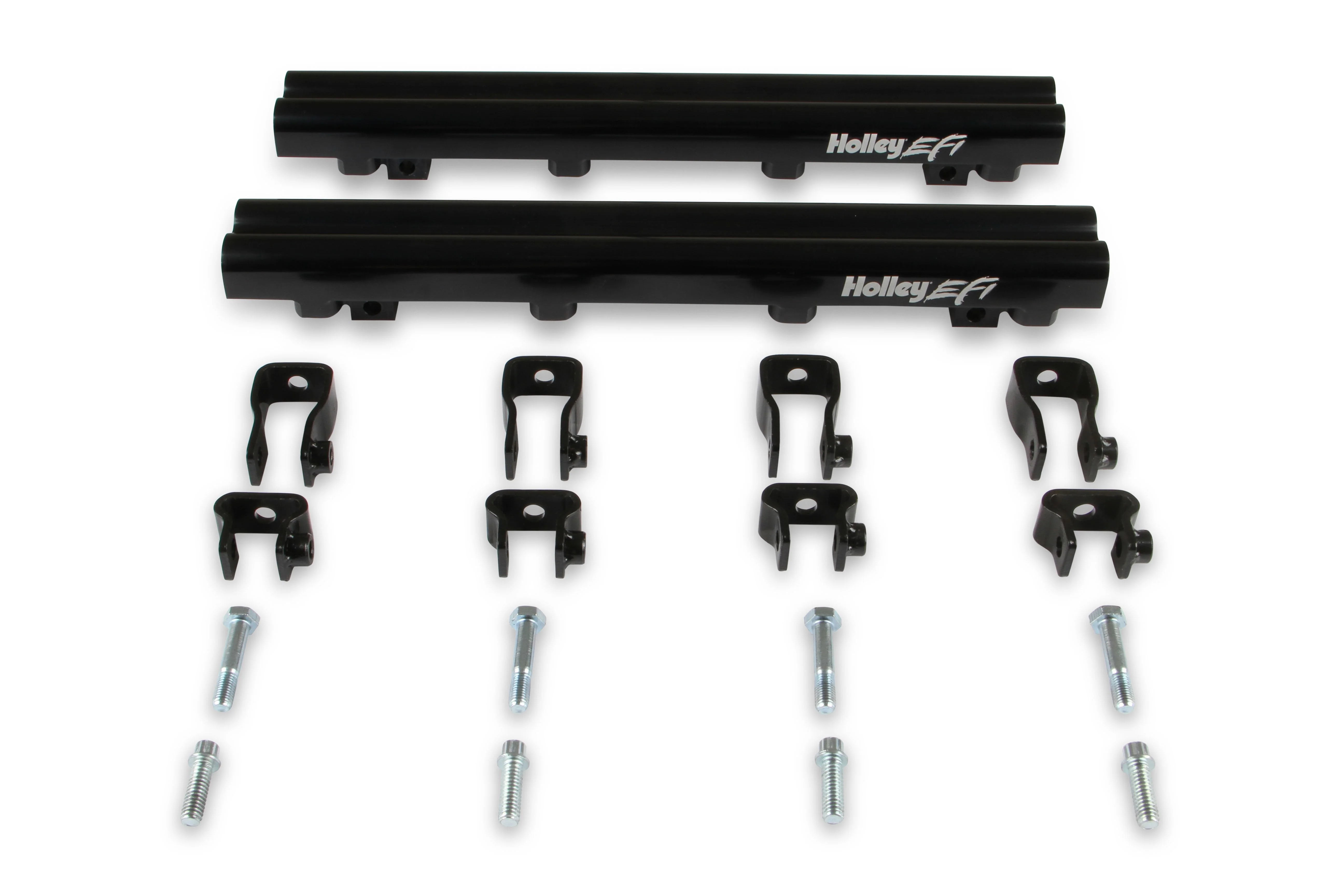 Dual Fuel Injector Lo-Ram EFI Intake Manifold Kit GM LS1/LS2/LS6 - Black Finish - Image 5