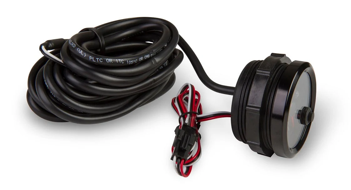 EFI Fuel Level Gauge - Black Face - Black Bezel - Image 2