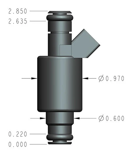 EFI Performance Fuel Injectors - Set of Eight - Bosch/EV1 - 30 lb/hr - High Impedance - Image 5