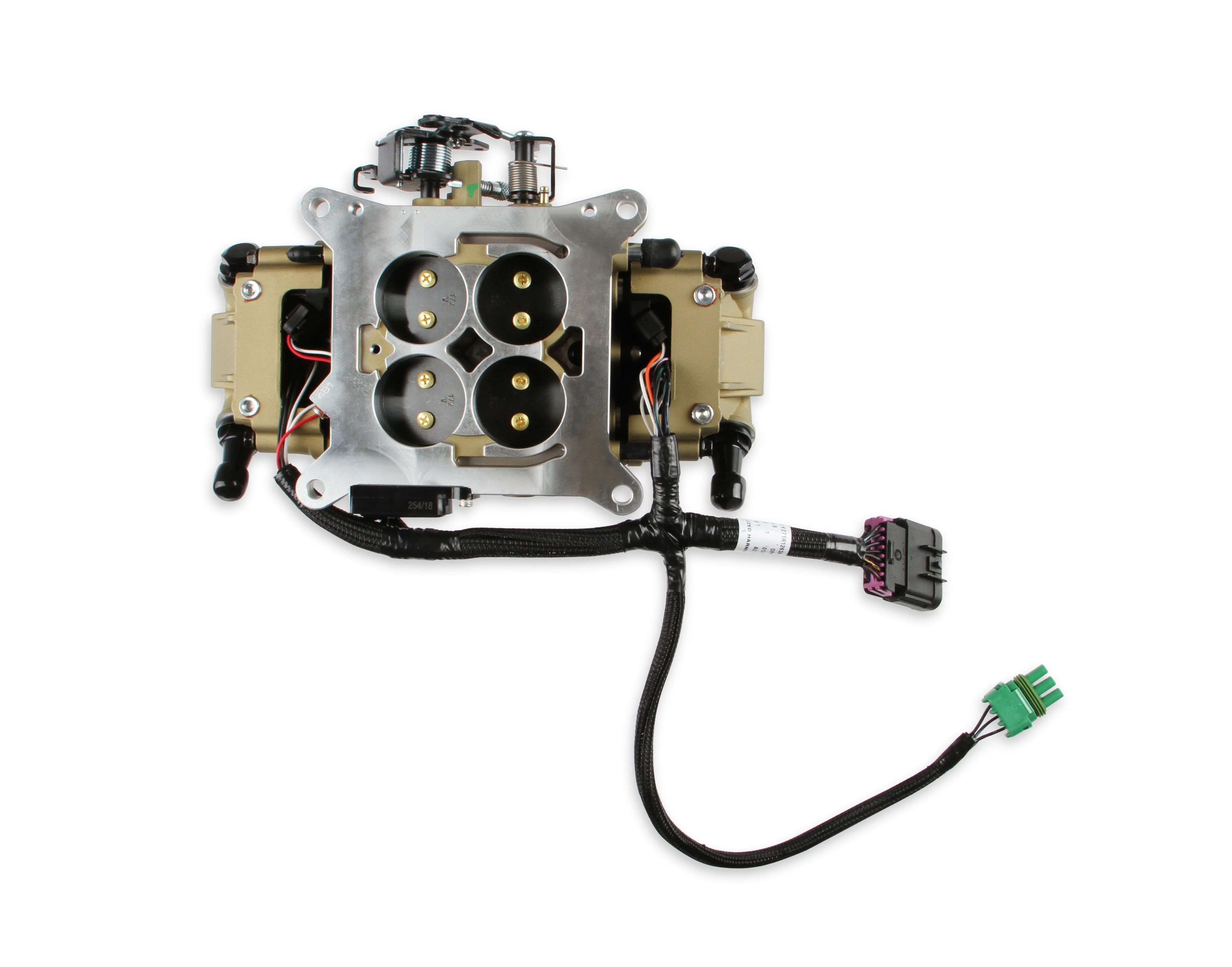 EFI Terminator X Stealth 4150 Throttle Body - Classic Gold - 4 Injectors - 650 HP - Image 11