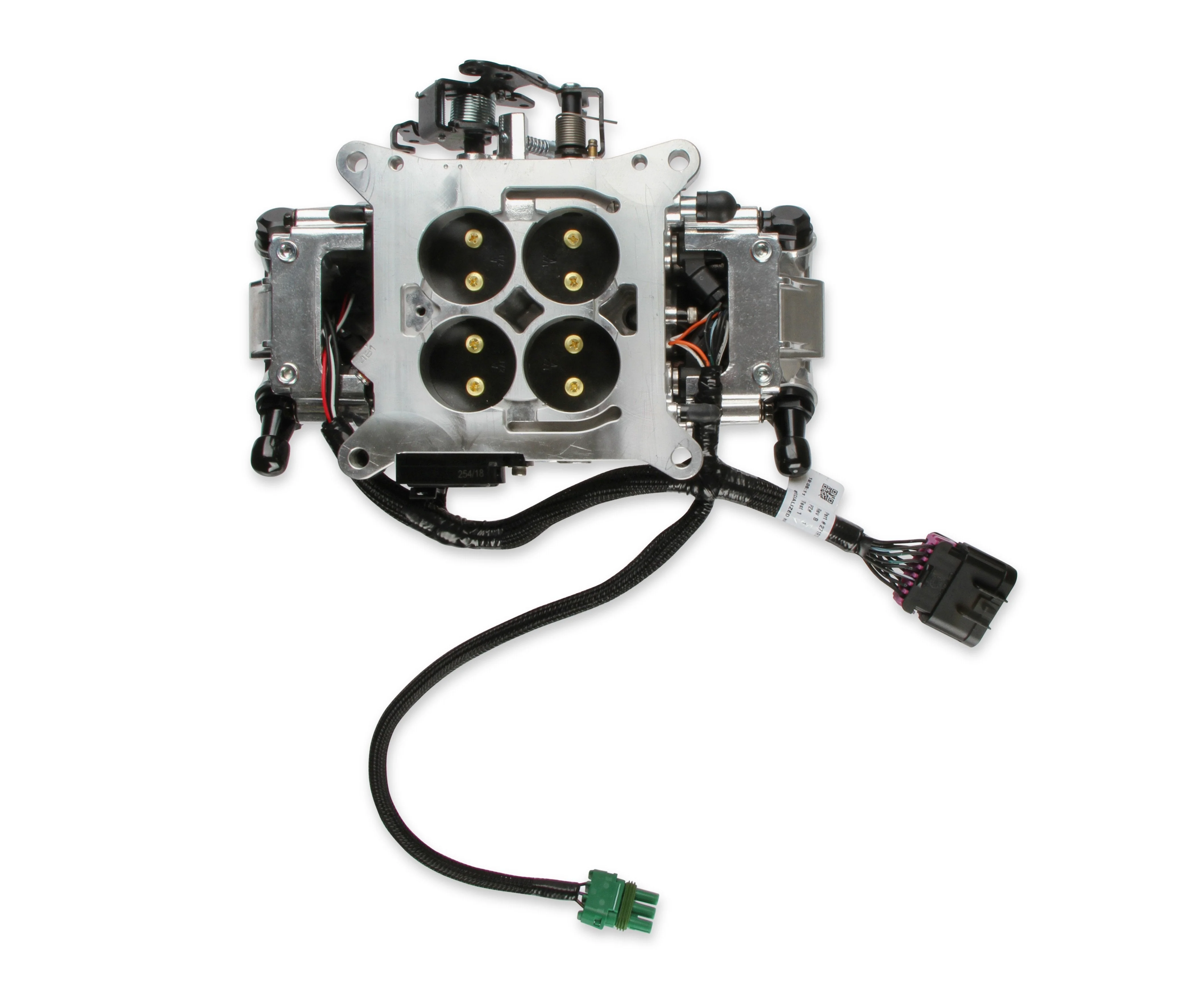 EFI Terminator X Stealth 4150 Throttle Body - Shiny - 4 Injectors - 650 HP - Image 16