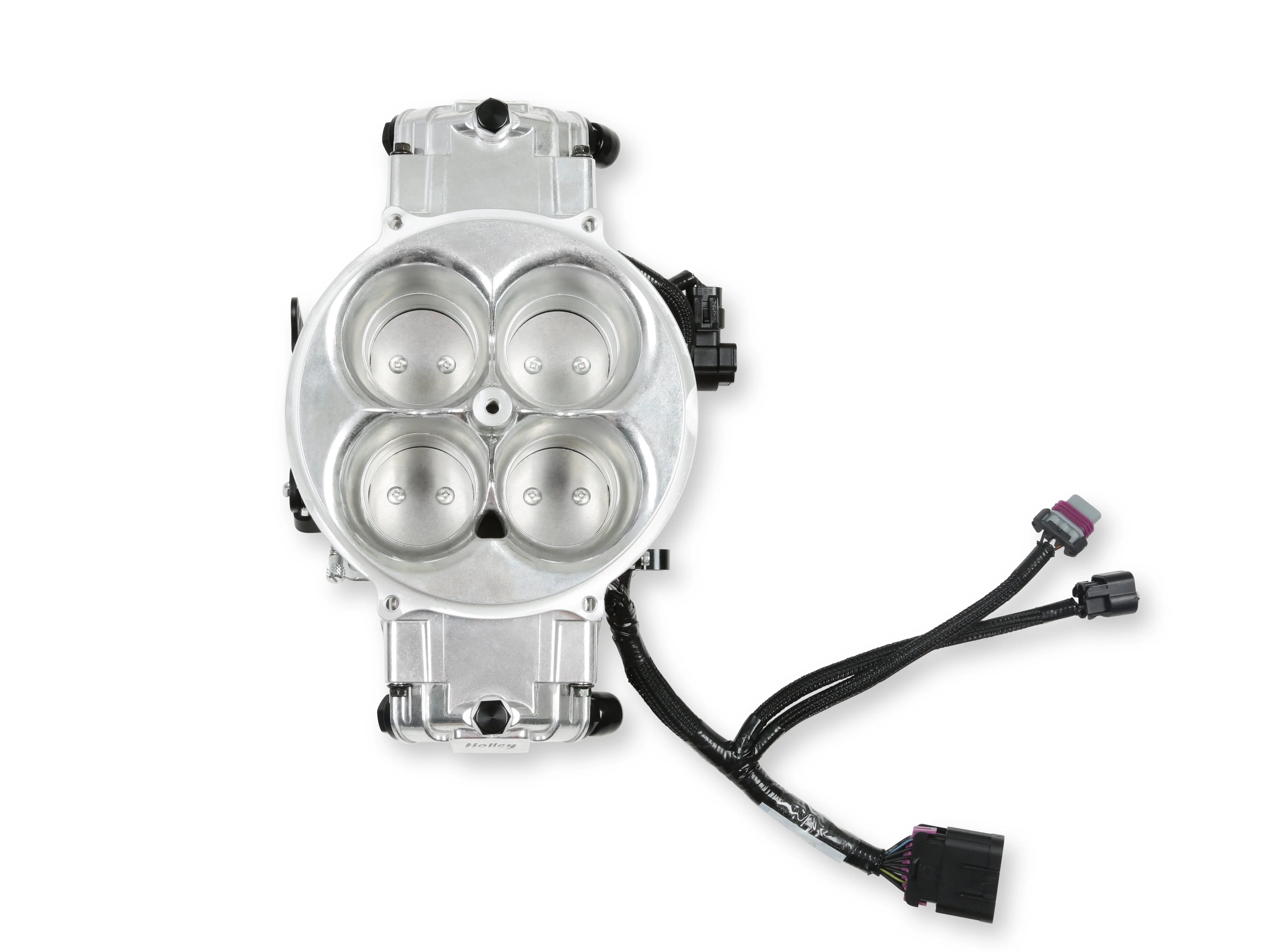 EFI Terminator X Stealth 4500 Service Throttle Body - Shiny - 4 Injectors - 650 HP - Secondary Throttle Body - Image 5