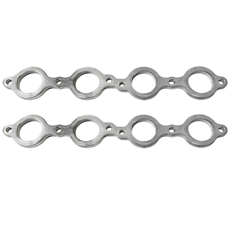 Exhaust Manifold Flange for GM LS1 / LS2 / LS3 / LS6 / LS9  (Set of 2 Flanges) 304 Stainless