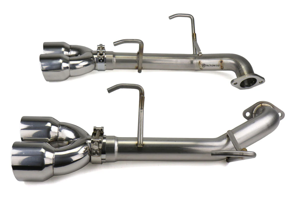 FactionFab Axle Back Exhaust Polished Tip WRX / STI 2011-2014 Sedan - Image 2