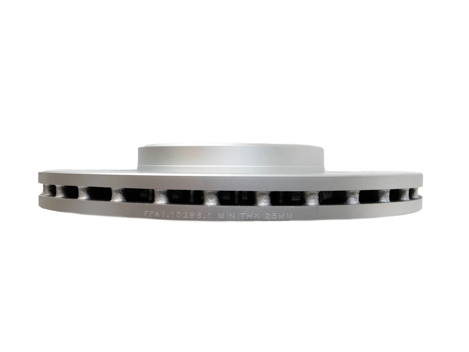FactionFab Slotted Front Rotor V2 Dual Drilled 5x100/114 Subaru STI 2018-2021 - Image 4