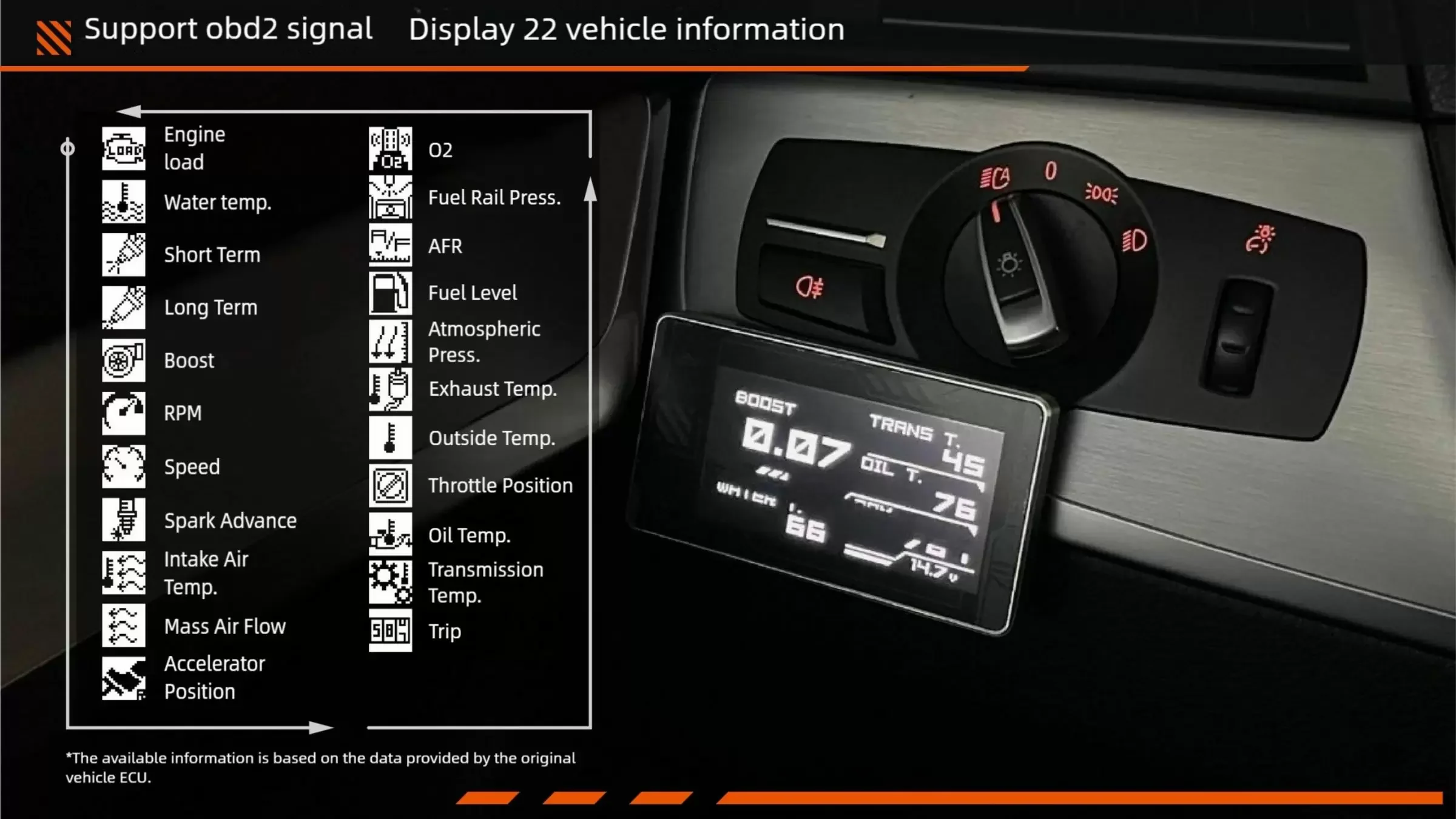 FD EVO OBD II Multi-functional Display - Image 4