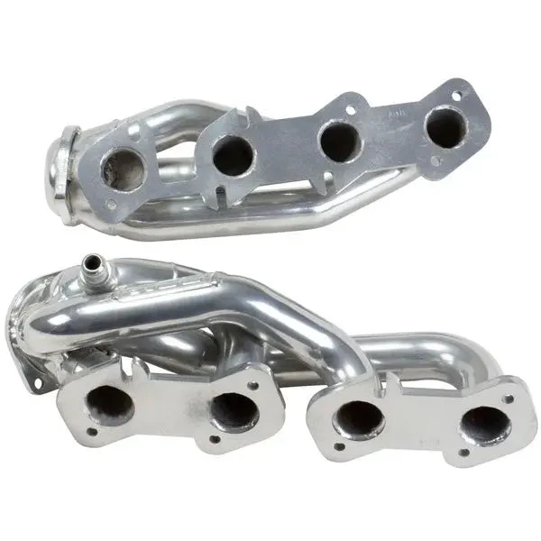 Ford F150 4.6 1-5/8 Shorty Exhaust Headers Polished Silver Ceramic 97-03 - Image 2