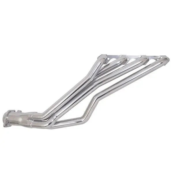 Ford Mustang 5.0 1-5/8 Long Tube Exhaust Headers Automatic Trans Polished Silver Ceramic 79-93 - Image 3