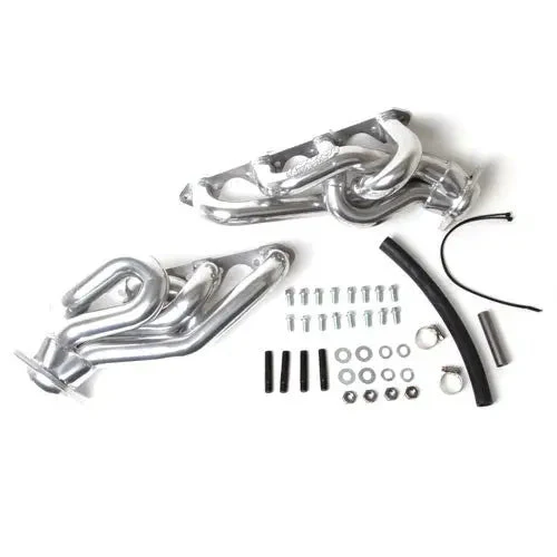 Ford Mustang 5.0 1-5/8 Shorty Equal Length Exhaust Headers Polished Silver Ceramic 86-93