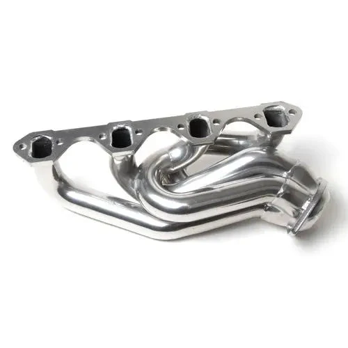 Ford Mustang 5.0 1-5/8 Shorty Equal Length Exhaust Headers Polished Silver Ceramic 86-93 - Image 2